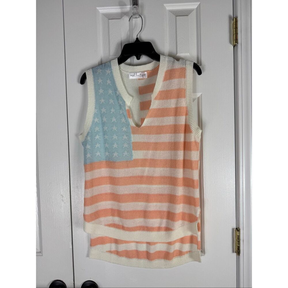 Mod Boutique Womens Sweater Vest Size Large